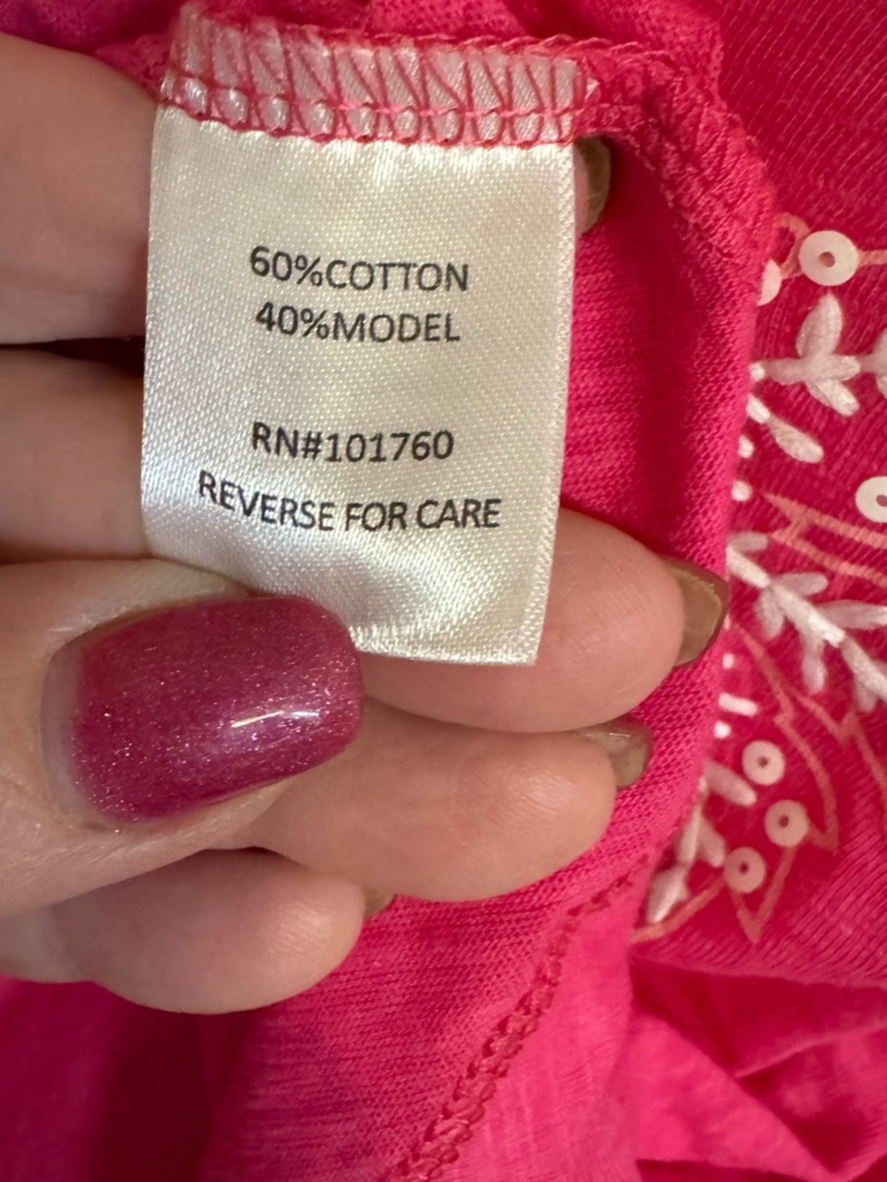 NWT Hot Pink Palm Tree Cap Sleeve Top   PLUS: 3X     #12 - Picture 6 of 8